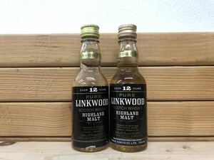 リンクウッド ハイランド モルト 12年 特級 ミニボトル 2本セット LINK WOOD HIGHLAND 12years スコッチ Scotch ウイスキーWhisky 48ml 43%