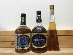 BURBERRYS Whisky バーバリー 14年 / プレミアム / デラックス 3本セット ウイスキー Whisky スコッチ Scotch 750ml 700ml 350ml 43% 40%