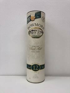 ボウモア12年 シルクプリント BOWMORE 12years シングルモルト Single Malt アイラ ウイスキー ISLAY whisky 空箱 750ml