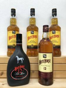 WHITE HORSE ホワイト ホース 5本セット12年 デラックス スコッチScotchウイスキー Whisky 700ml 40% 12年デラックス 750ml 43% 古酒