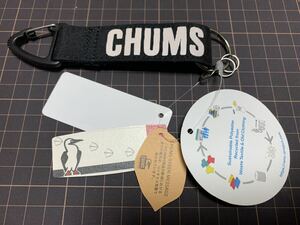 Recycle CHUMS Key Holder Color:Black2 リサイクルチャムスキーホルダー未使用品 カラビナフック キーリング 100％リサイクル［RENU］