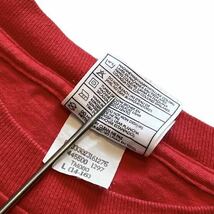 【90s】 NIKE ナイキ ワンポイント 半袖Tシャツ Tee 刺繍 メンズ L 赤/レッド スウッシュ メキシコ製 コットン クルーネック 古着 USED_画像6