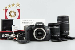 【中古】Canon キヤノン EOS Kiss X5 ダブルズームレンズキット シャッター回数僅少