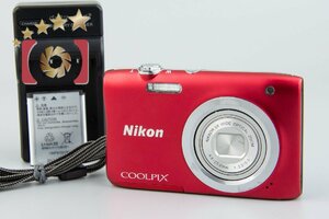 【中古】Nikon ニコン COOLPIX A100 レッド コンパクトデジタルカメラ