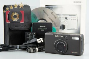 [ used ]CONTAX Contax Tvs DIGITAL titanium black compact digital camera 