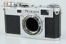 【中古】Nikon ニコン S2 後期 黒ダイヤル レンジファインダーフィルムカメラ_画像2