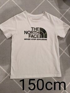 THE NORTH FACE 150cm ショートスリーブカモロゴティー NTJ32145 白 半袖 Tシャツ