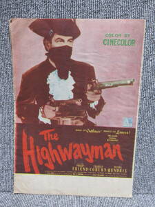 《3点以上落札で送料無料》パンフレット 追はぎ The highwayman レスリー・セランダー 昭和レトロ 年代物 パンフ チラシ 多数出品中！