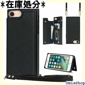 Pelanty For iPhone SE 第2世代 /SE3/6/6S/7/8 スマホケース 横開-ブラック 295