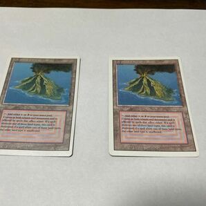 MTG マジックザギャザリング Magic the Gathering カード Dualland 3ED 英語 volcanic island 2枚の画像1