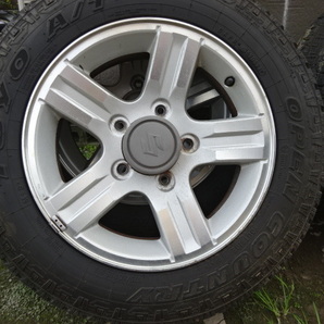 ジムニー JB23 純正アルミ オープンカントリー 4本セット 175/80R16 TOYO OPEN COUNTRY A/T 売切り JA11 JA22 JB64 SJ30 鹿児島からの画像2