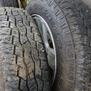 ジムニー JB23 純正アルミ オープンカントリー 4本セット 175/80R16 TOYO OPEN COUNTRY A/T 売切り JA11 JA22 JB64 SJ30 鹿児島からの画像4