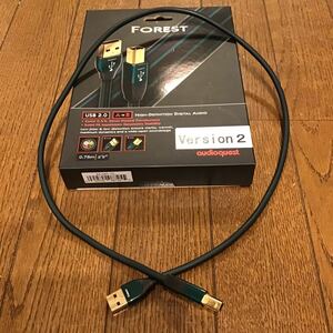 audioquest オーディオクエスト USBケーブル FOREST USB2.0 A→B 0.75m