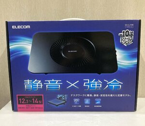 【76】1円～ 未開封品 ELECOM エレコム ノートPC用クーラー 12～14型　SX-CL21BK 静音・強冷 冷却台