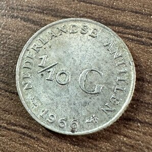 【オランダ銀貨】1966年 オランダ ユリアナ女王 1/10ギルダー銀貨 1枚組 総量1.4g 収集家放出品 99の画像4