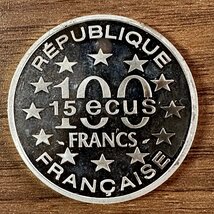 【フランス銀貨】1993年 フランス 100フラン 凱旋門シルバーコイン 1枚組 総量22.1g 収集家放出品 99_画像1
