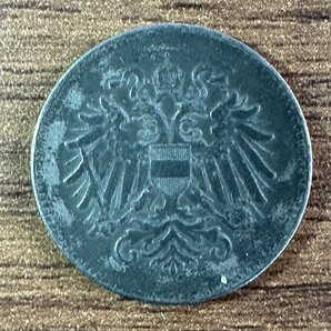 【オーストリア】1918年 20ヘラー硬貨 1枚組 総量3.0g 収集家放出品 99の画像2