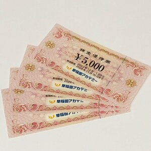 [77] Waseda красный temi- акционер пригласительный билет 5,000 иен × 4 листов 20,000 иен минут иметь временные ограничения действия 2024 год 11 месяц 30 день 
