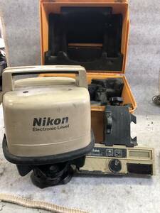 K-805 Nikon　ニコン　電子レベル　AL-22　レベルセンサー5　1044-N　1175-N　簡易動作確認　中古品　現状　保証なし　ジャンク