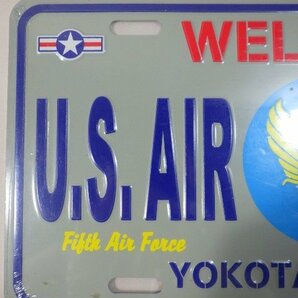 ■686：未開封 U.S.AIR FORCE 横田基地 ナンバープレート 未使用■の画像2