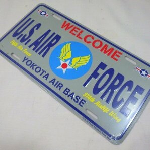 ■686：未開封 U.S.AIR FORCE 横田基地 ナンバープレート 未使用■の画像7