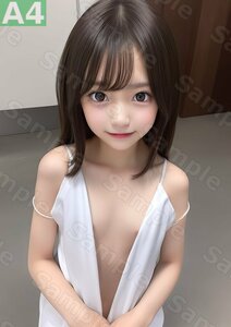 A4サイズ[B0850z] 実写風AIイラスト 超写実絵画風 美女 美少女 美人 グラビア 可愛い セクシー 童顔 巨乳 貧乳 匿名取引