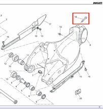 52-G-2◆ドゥカティ チタン合金 スイングアーム ピンチボルトセット 1098,1198,1199,1299,V2,ディアベル,MULTISTRADA,STREETFIGHTER 互換_画像10