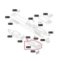 新品　SIG VFC P320 M17 M18 XCARRY　純正　シリンダーベース (01-13) ブリーチ + ベアリング（ハンマーローラー） ..._画像4