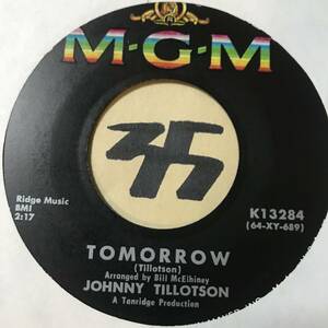 1964年 JOHNNY TILLOTSON TOMORROW 両面NM 