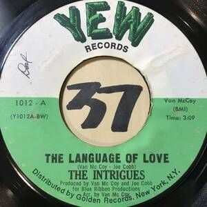 試聴 SWEET SOUL’71 THE INTRIGUES THE LANGUAGE OF LOVE 両面EX