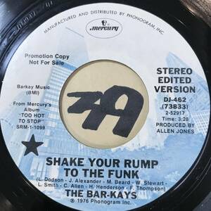 試聴 新品 BAR-KAYS SHAKE YOUR RAMP TO THE FUNK 1976 