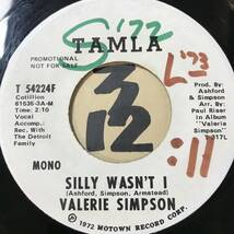 試聴 VALERIE SIMPSON SILLY, WASN’T I 両面EX Best Friend by 50 Cent (2005) レゲエではSharon Forrester (1973) カヴァー_画像2