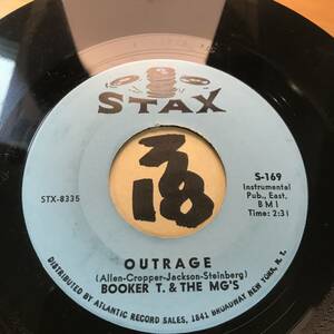 試聴 モッド・オルガン推薦 BOOKER T. & THE MG’S BOOT-LEG / OUTRAGE 両面NM