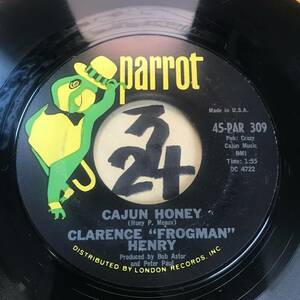試聴 サザン・ソウル’69 CLARENCE FROGMAN HENRY CAJUN HONEY 両面EX+ Huey P. Meaux作曲1966 