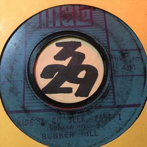 試聴 バックはリンク・レイ & THE WRAYMEN BUNKER HILL HIDE & GO SEEK PT1 PT2 両面VG(+) SOUNDS VG++ 62年全米33位ブラック・ロッカー 