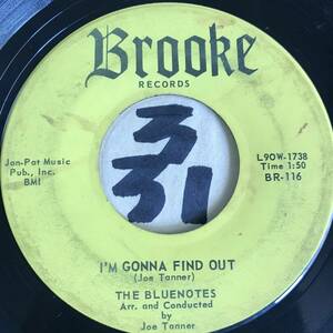 試聴 1960 THE BLUENOTES I’M GONNA FIND OUT EX+ 
