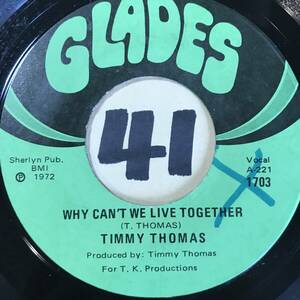 試聴 TIMMY THOMAS WHY CAN’T WE LIVE TOGETHER 両面NM 