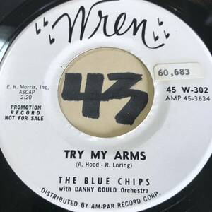 試聴 THE BLUE CHIPS TRY MY ARMS 両面NM 