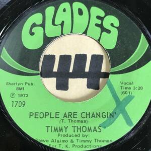 試聴 TIMMY THOMAS PEOPLE ARE CHANGING 両面NM 