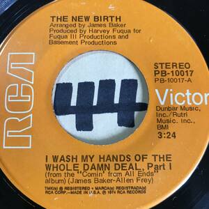 試聴 イントロ・ドラム・ブレイク THE NEW BIRTH I WASH MY HANDS OF THE WHOLE DAWN DEAL PT1 PT2 両面NM 