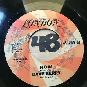 試聴 DAVE BERRY NOW VG+ SOUNDS VG++ 1965 