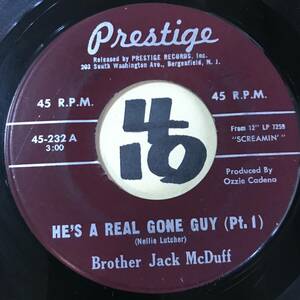 試聴 BROTHER JACK McDUFF HE’S A REAL GONE GUY PT1 PT2 両面VG++ SOUNDS EX 