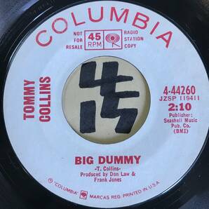 試聴 TOMMY COLLINS BIG DUMMY 両面NM の画像1