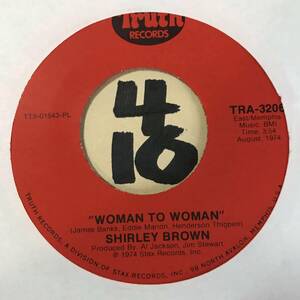 新品同様 SHIRLEY BROWN WOMAN TO WOMAN 74年全米ソウル１位