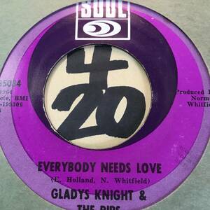 試聴 GLADYS KNIGHT & THE PIPS EVERYBODY NEEDS LOVE 両面NM 