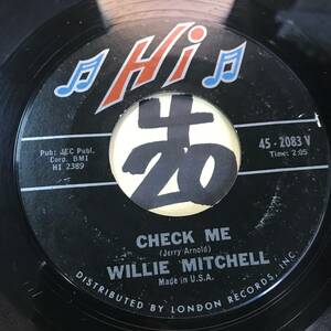 試聴 WILLIE MITCHELL CHECK ME EX+ 