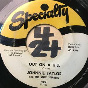 試聴 JOHNNIE TAYLOR AND THE SOUL STIRRERS OUT ON A HILL VG++ SOUNDS EX 