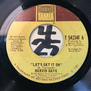 試聴 MARVIN GAYE LET’S GET IT ON / I WISH IT WOULD RAIN 両面VG++ SOUNDS EX 