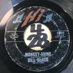 試聴 シャッフル/ルーツ・スカ’63 BILL BLACK AND HIS COMBO MONKEY-SHINE 両面VG(+) SOUNDS VG++