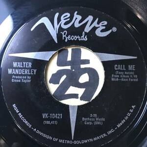 試聴 WALTER WANDERLEY CALL ME (TONY HUTCH) / SUMMER SAMBA 両面EX+ ラウンジ・ジャズ・クラシック